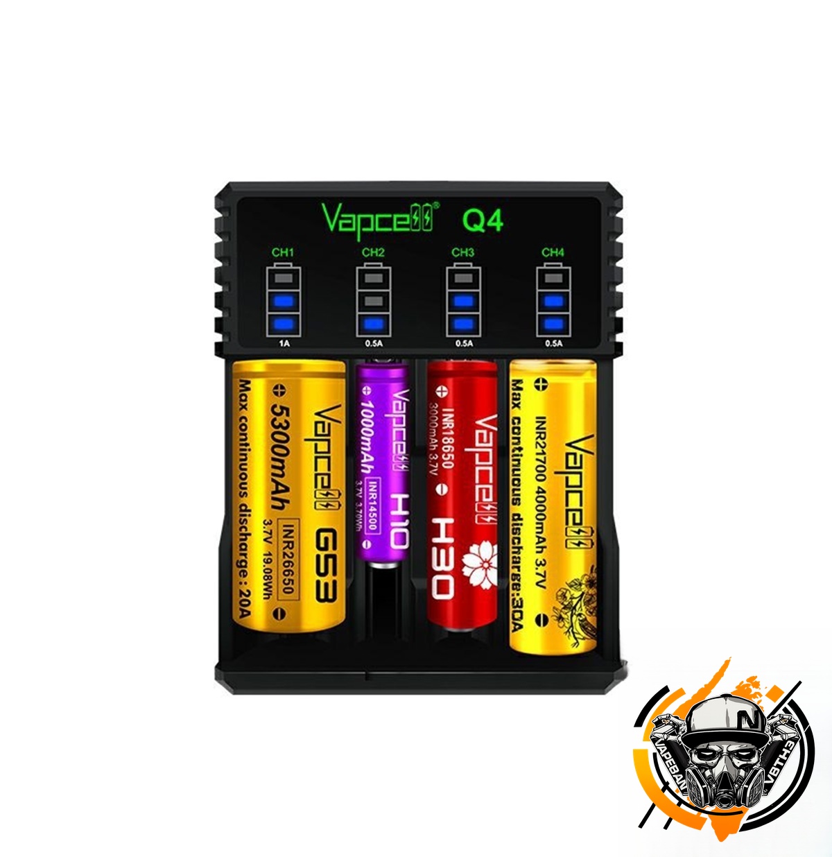 Q4 เครื่องชาร์จแบต Vapcell Q4 Charger