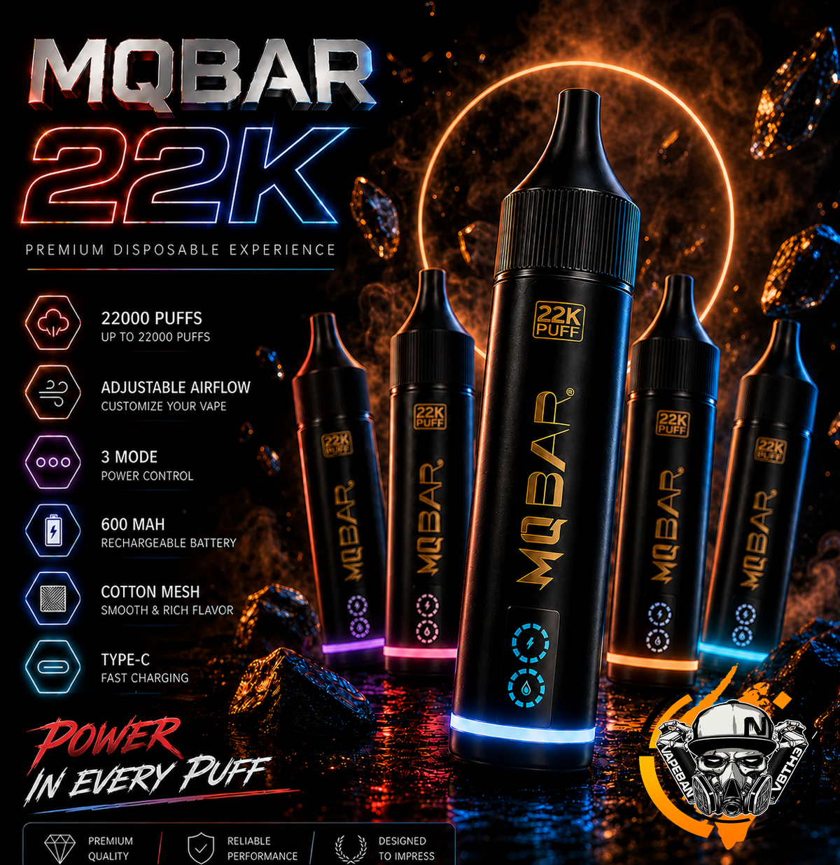 Mq Bar 22K